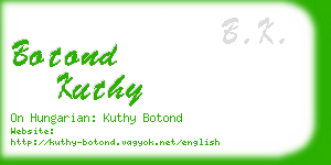 botond kuthy business card